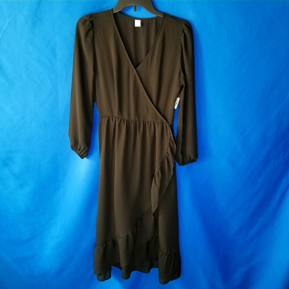 Old Navy Faux Wrap Ruffled Dress